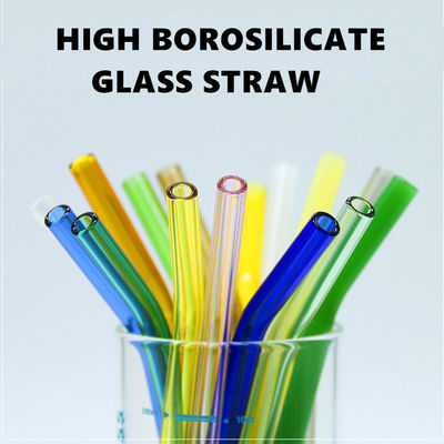 qualité  Heat Resistant Drinking Borosilicate Glass Straw Eco Friendly usine
