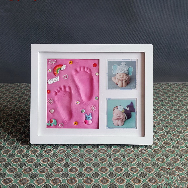 Kit Empreintes Bébé Halloween - Souvenir Main/pied En Bois, Décoration Chambre, Cadeau Naissance