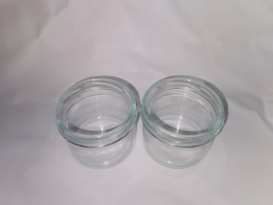 Haut pot en verre transparent de caviar de catégorie comestible standard 8OZ 240ml avec le couvercle en métal
