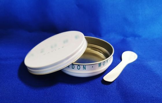 0.28 mm de qualité alimentaire en fer blanc Caviar Emballage vide Cannette en fer blanc 125g avec couvercle plat imprimé en couleur