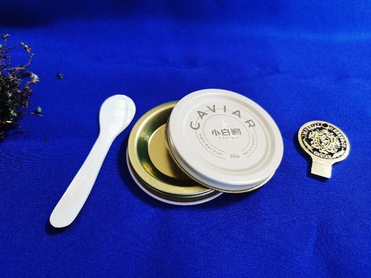 0.28mm Balises de qualité alimentaire Caviar Emballage sous vide Balises de 10 g avec imprimante