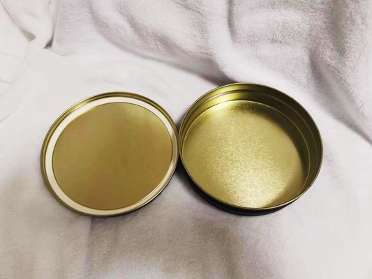 Vacuum vide caviar boîte de conserve de qualité alimentaire emballage 500 ml avec noir mat à l' intérieur or