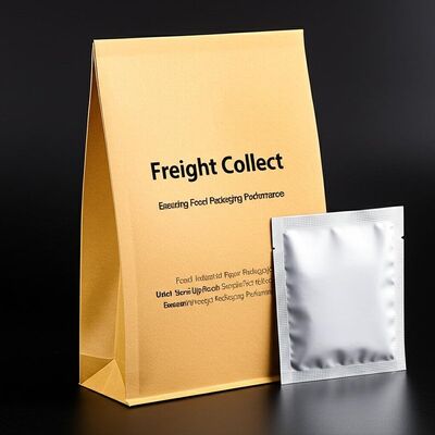 Boîte d'emballage en papier industriel alimentaire, y compris un échantillon de sachet stand-up, fret dû, garantissant la performance de l'emballage alimentaire