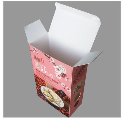 Boîte d'emballage en papier revêtu couleur pliable et pliable