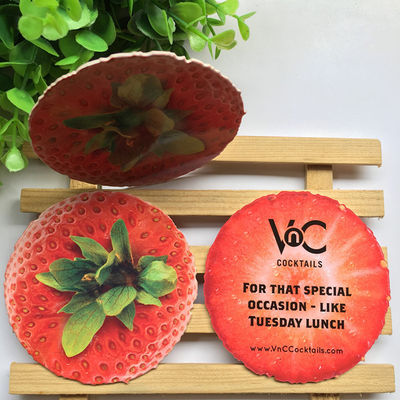 4c Impression de sous-vêtements promotionnels pour boissons, sous-vêtements papier imprimés sur mesure
