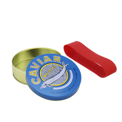 Emballage rond et léger de caviar, boîtes vides de caviar 100g 125g 250g 500g