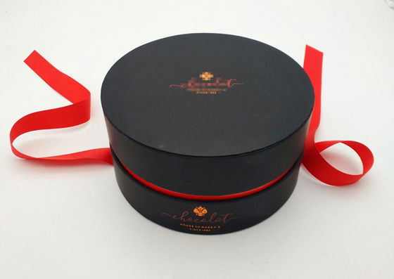 Boîte cadeau en papier rigide de qualité alimentaire, boîtes de carton rondes avec couvercle logo personnalisé
