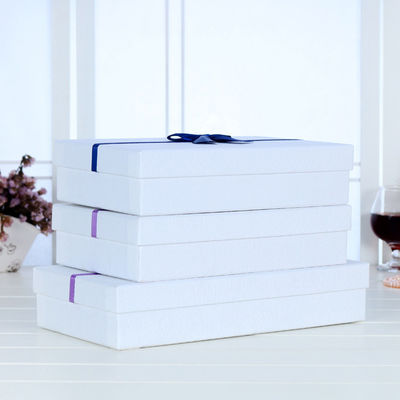 boîtes cadeaux rigides rectangulaires faites à la main, boîtes d' emballage en carton rigide en papier sur mesure