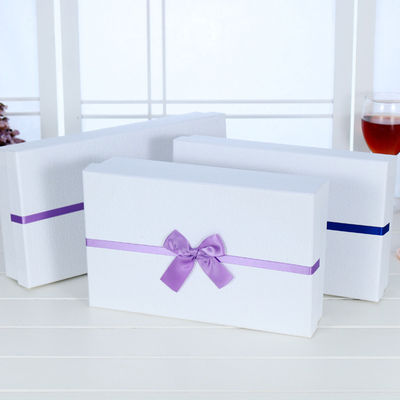 boîtes cadeaux rigides rectangulaires faites à la main, boîtes d' emballage en carton rigide en papier sur mesure