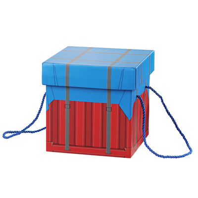 Boîtes d'emballage en carton décoratif avec câble en coton / poignée en câble en PP