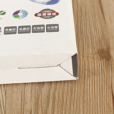 Boîte d' emballage pour lampes à LED en papier ondulé, boîte d' emballage pour ampoules pliables