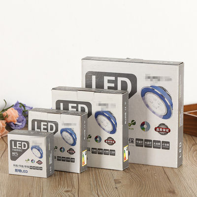 Boîte d' emballage pour lampes à LED en papier ondulé, boîte d' emballage pour ampoules pliables