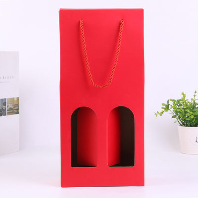 Boîtes de vin en carton recyclables, 2 bouteilles de vin, boîte cadeau bien scellée.