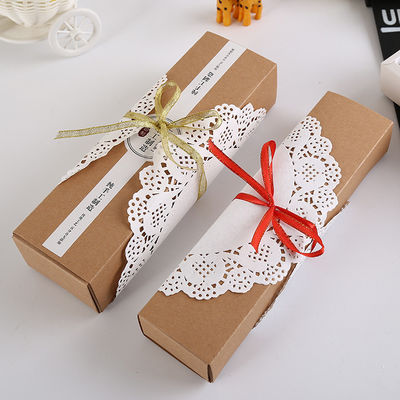 Boîte d'emballage alimentaire de style tiroir Boîte-cadeau à macarons facile à transporter et à ranger