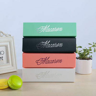 Boîte d'emballage d'aliments à imprimerie flexible ouverte - écologique pour les macarons