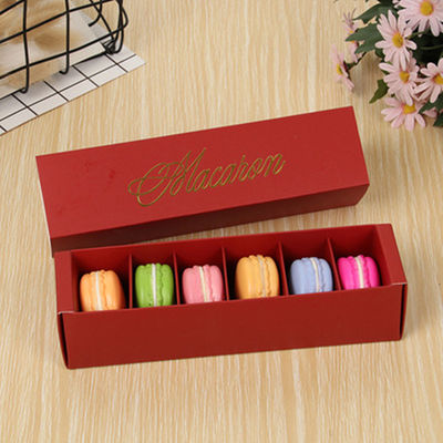 Boîte d'emballage d'aliments à imprimerie flexible ouverte - écologique pour les macarons