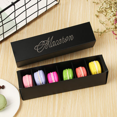 Boîte d'emballage d'aliments à imprimerie flexible ouverte - écologique pour les macarons