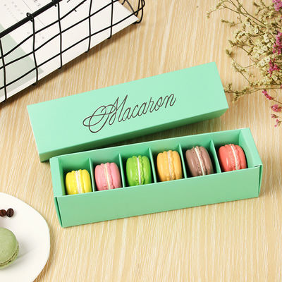 Boîte d'emballage d'aliments à imprimerie flexible ouverte - écologique pour les macarons