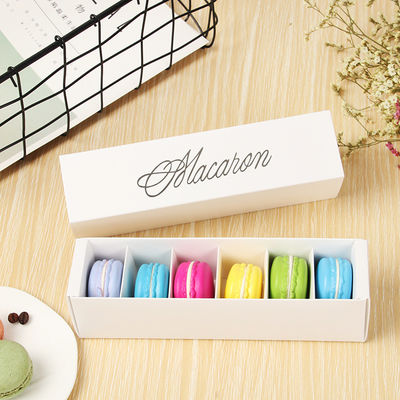 Boîte d'emballage d'aliments à imprimerie flexible ouverte - écologique pour les macarons