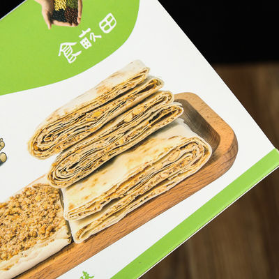 Boîte d'emballage alimentaire pliable à bord réglé Rectangle pour l'emballage de gâteaux