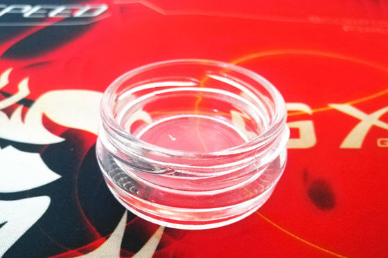 Vente en gros de boîtes de caviar en verre transparentes de 0,5 oz à 15 à 20 grammes avec un couvercle métallique de couleur différente