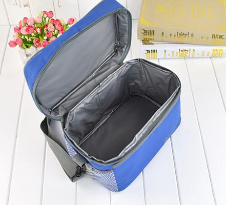 12 boîtes de bière congelée isolée rafraîchissante sac à main couleur bleue pure pour la famille