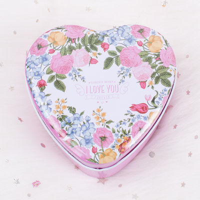 Emballage de bonbons boîte en fer blanc en forme de cœur pour la Saint-Valentin et l'anniversaire