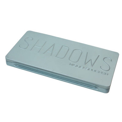 Boîtes d' étain à charnière rectangulaires, boîtes d' étain cosmétiques pour palette d' ombres.