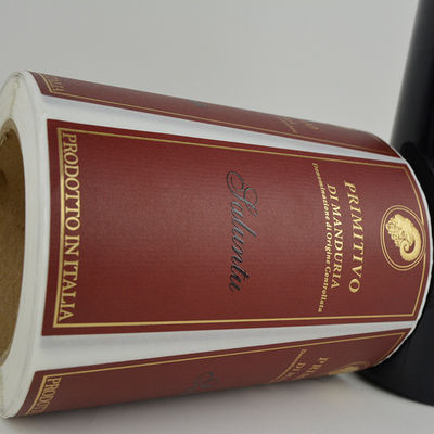 Étiquettes personnalisées imprimables pour les bouteilles de vin Taille personnalisée ISO 9001 Approuvé