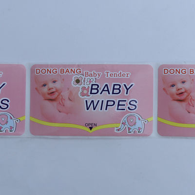 Auto-adhésif pour lingettes pour bébés