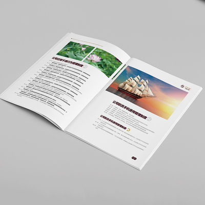 Papier à couverture douce Brochures en couleurs, Impression de cartes de visite sur mesure ISO 9001 Approuvé