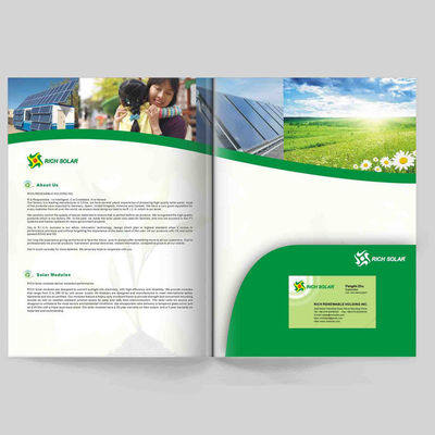 Brochures en couleur de taille A4 Carte de poche en carton