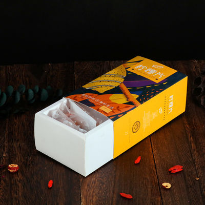 Boîte d' emballage alimentaire imprimée sur mesure, boîte de tiroir en papier léger pour le thé