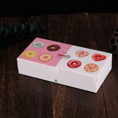 Boîte d' emballage de donuts et de pain avec tiroir, boîte d' emballage de collations recyclée