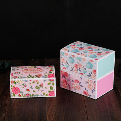 Boîte d'emballage de thé à la fleur de collation Impression offset avec taille personnalisée