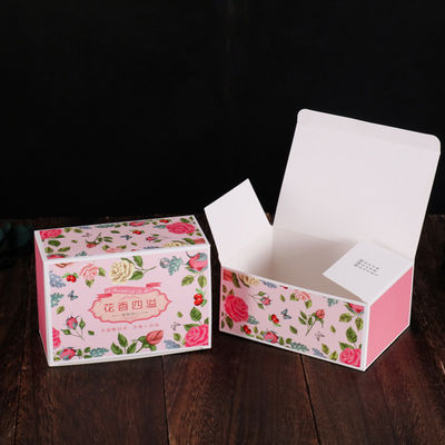 Boîte d'emballage de thé à la fleur de collation Impression offset avec taille personnalisée
