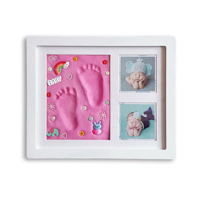 Cadre de souvenir d'ornement 28X23CM Cadre d'empreintes de main et de pieds