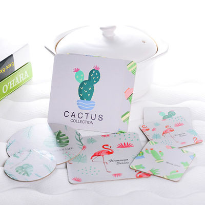 Des sous-vêtements pour boissons promotionnelles en papier absorbant / des sous-vêtements ronds sur mesure pour boissons