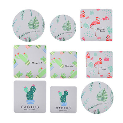 Des sous-vêtements pour boissons promotionnelles en papier absorbant / des sous-vêtements ronds sur mesure pour boissons