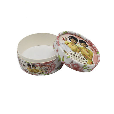 Conception personnalisée soins de la peau Ronde boîte cadeau en papier rigide Emballage Container artisanal