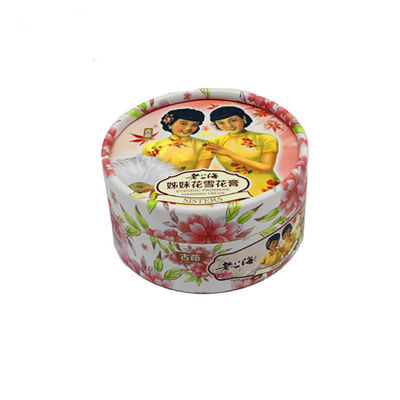 Conception personnalisée soins de la peau Ronde boîte cadeau en papier rigide Emballage Container artisanal