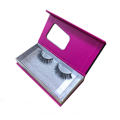 Boîte de carton de luxe magnétique pliable avec logo faux cils Emballage