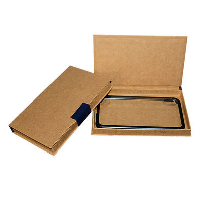 Logo personnalisé Carton papier artisanal Boîte d'emballage Téléphone portable Shell Produits électroniques