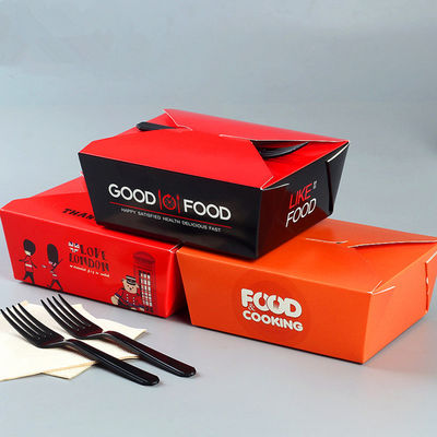 Boîte d' emballage papier pour les repas à emporter, mini-boîtes d' emballage de détail