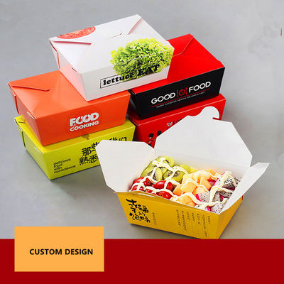 Boîte d' emballage papier pour les repas à emporter, mini-boîtes d' emballage de détail