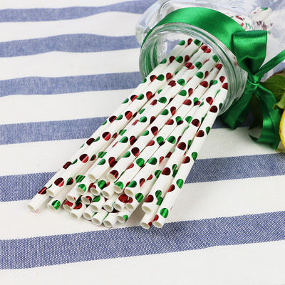 Des paillettes de papier biodégradables pour boissons pliables sur mesure couleur feuille d'or vert