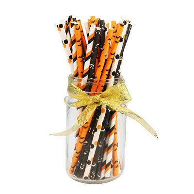 Jour de l'Halloween individuellement enveloppé papier paillettes de boisson jetable coloré