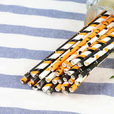 Jour de l'Halloween individuellement enveloppé papier paillettes de boisson jetable coloré