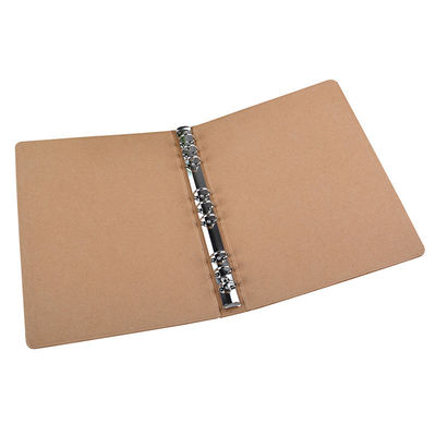 Couche UV A6 A5 Carton de fichier en papier kraft avec anneau lié