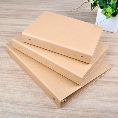 Couche UV A6 A5 Carton de fichier en papier kraft avec anneau lié
